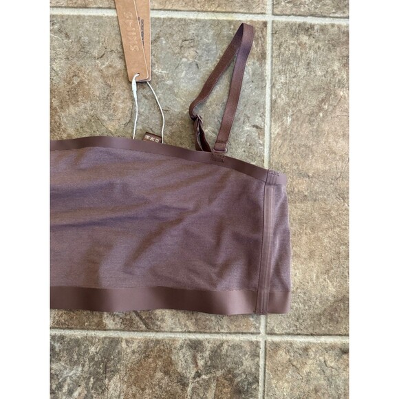 Skims Sheer Sculpt Bandeau Jasper Size Medium - Picture 4 of 7